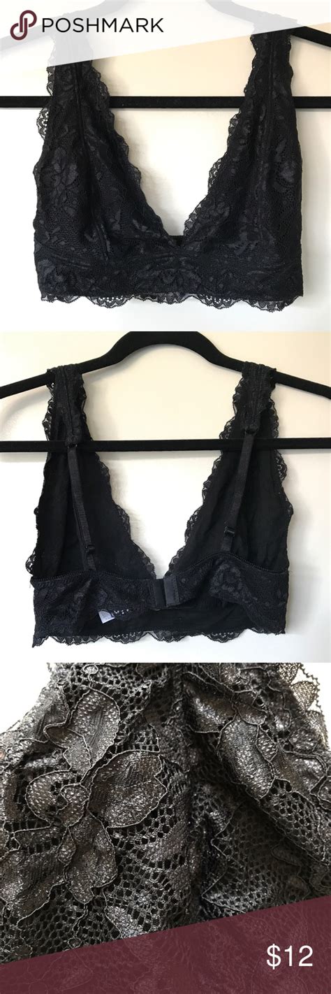black lace bralette cute black lace bracketed from urban outfitters i bought it to wear with a