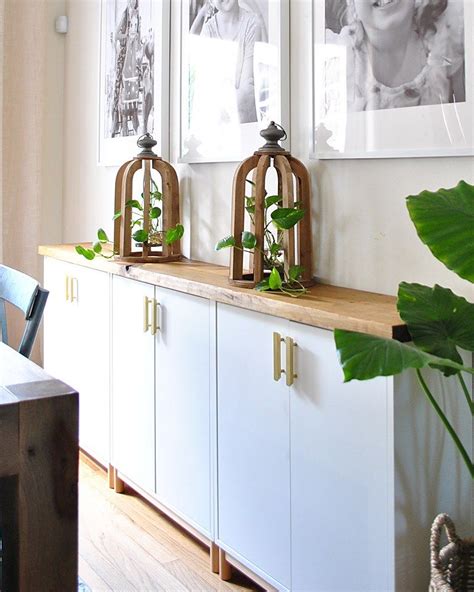 Small modern kitchens modern kitchen interiors luxury kitchen design kitchen room design modern kitchen cabinets contemporary. Turn Ikea cabinets into a sideboard | Ikea dining room ...