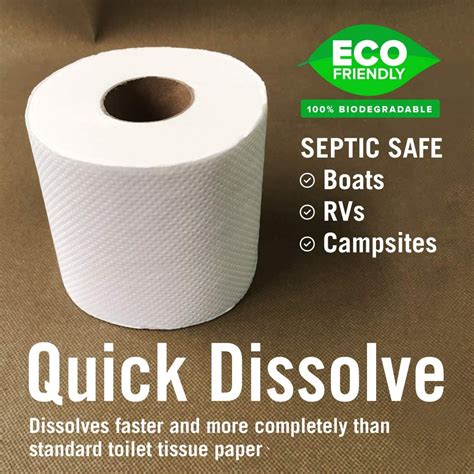 Buy Boat And Rv Toilet Paper Septic Safe Tissue Toilet Quick Dissolving