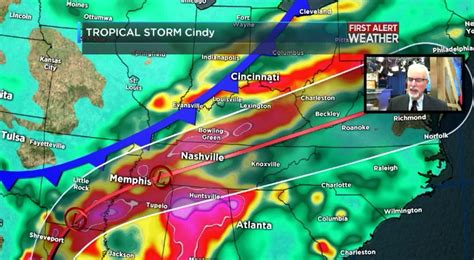 Tropical Storm Cindy Will Bring Heavy Rain Here