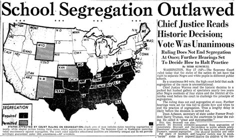 17 May 1954 Supreme Court Rules Against School Segregation
