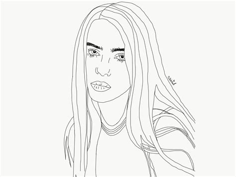 Billie Eilish Drawing Simple Easy All Are Here