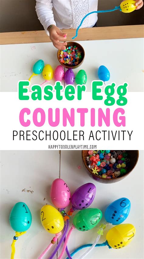 Easter Egg Counting For Preschoolers Happy Toddler Playtime In 2021