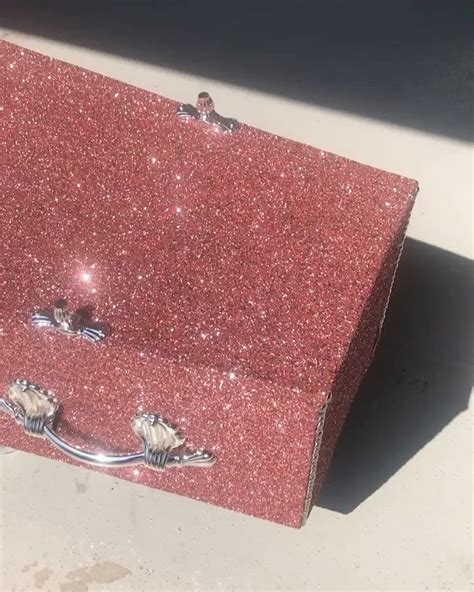 Our Beautiful Rose Gold Glitter Coffin Sparkling In The Sunshine