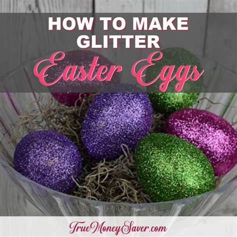How To Make Beautiful Diy Glitter Easter Eggs Today