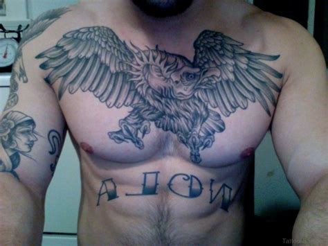 60 Graceful Eagle Tattoos On Chest