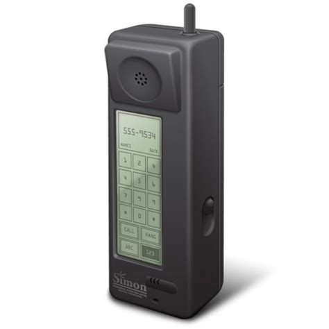 It was the first phone to combine the functions of a cell phone, i.e you could make calls, and a pda, which back then was a handheld device you could use for emails. This is the IBM Simon, the world's first smartphone ...