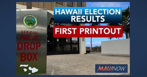 Hawaii 2020 Primary Election Results Fourth Printout 1144 Am