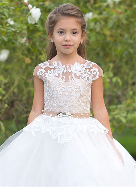 Ivory Flower Girl Dress Lace Girls Wedding Princess Special Etsy