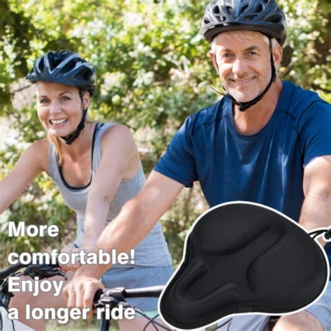 Comfortable Exercise Bike Seat Cover Daway C6 Large Wide Foam And Gel Padded Ebay