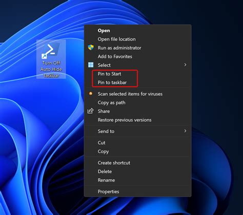 How To Set Up A Desktop Shortcut To Automatically Hide The Taskbar In