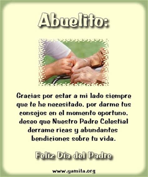 Siempre me he sentido bendecida de tener un abuelo como tú. junio 2009 | Separadores Cristianos