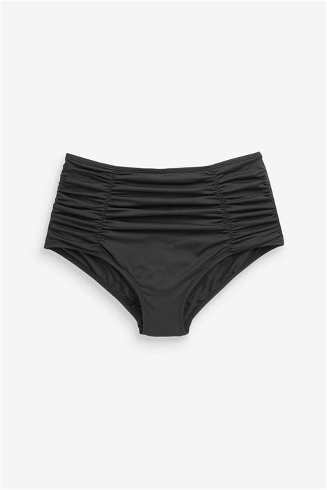 Buy Tummy Control Ruched High Waist Bikini Bottoms From Next Malta