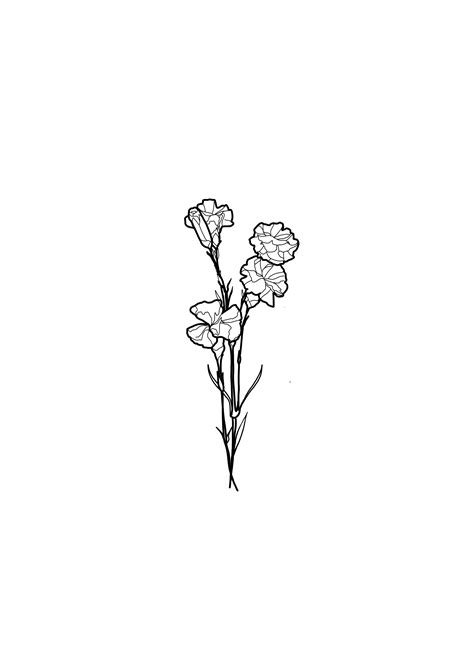 I design tattoos inspired by minimalism and botanical. Simple flower tattoo design | Цветы татуировки рисунки ...
