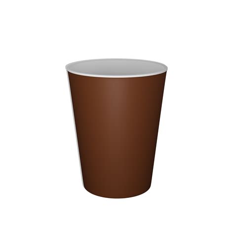 3d Render Of Isolated Brown Disposal Glass 23750911 Png