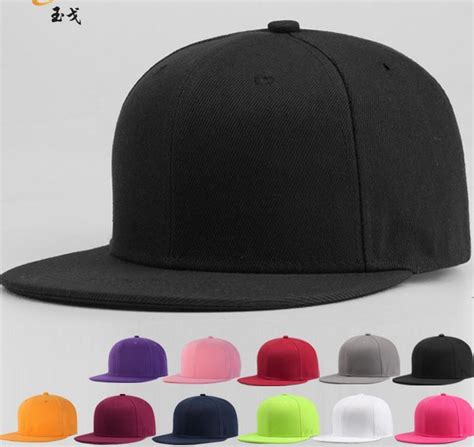 Newest Blank Plain Snapback Hats Unisex Women Mens Hip Hop Adjustable
