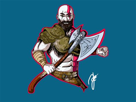 1024x768 Kratos God Of War Artwork 4k 1024x768 Resolution Hd 4k