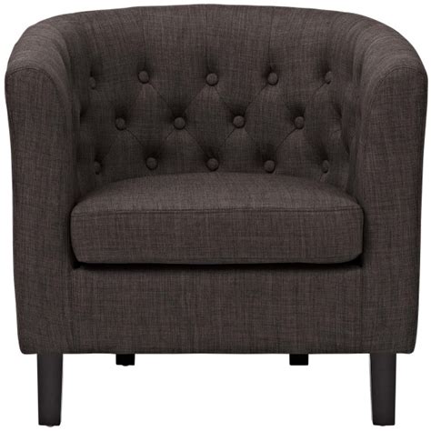 Prospect Upholstered Fabric Armchair Brown Polyester By Modway