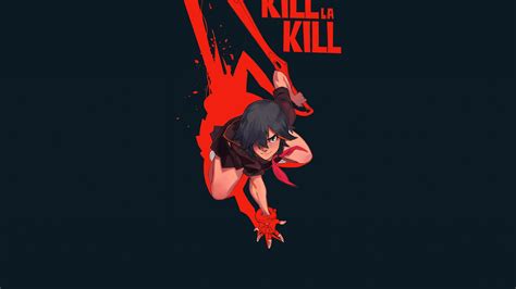 download wallpaper 1920x1080 ryūko matoi kill la kill anime girl minimal full hd hdtv fhd