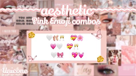 Aesthetic Emoji Combos Pink Youtube