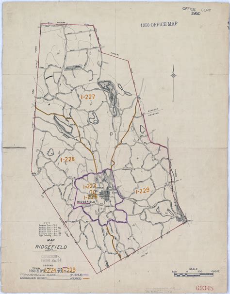1950 Census Enumeration District Maps Connecticut Ct