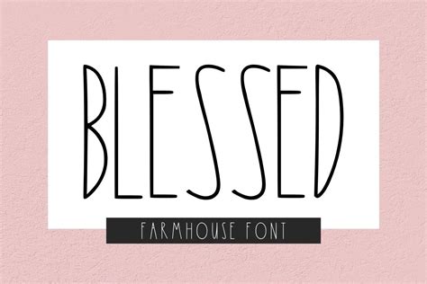 Blessed Font Font By Alexiscreative · Creative Fabrica