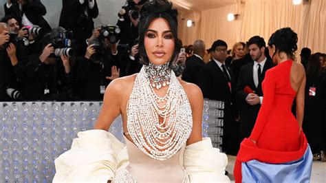kim kardashian s met gala 2023 dress photos of her look hollywood life