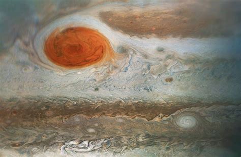 Jupiters Great Red Spot Swirls In Stunning Up Close Photo By Juno