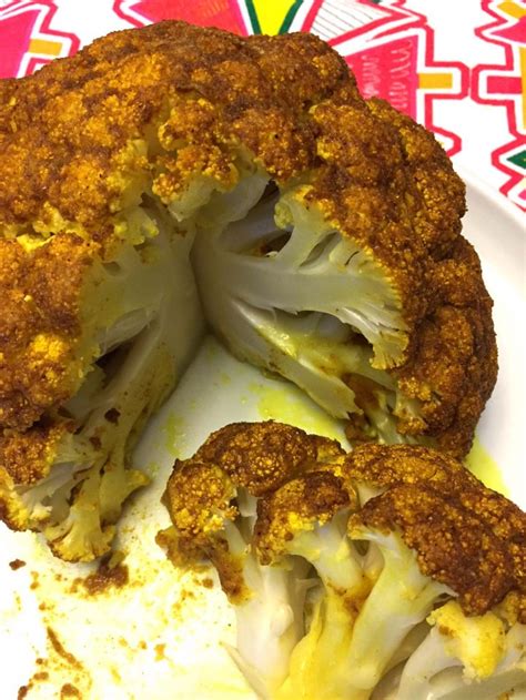 Spicy Curried Whole Roasted Cauliflower Recipe Melanie Cooks
