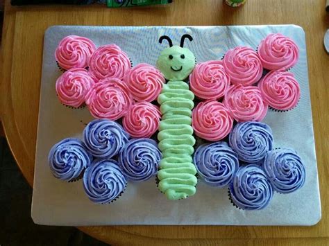 Butterfly Cupcakes Butterfly Birthday Cakes Birthday Cupcakes Pull
