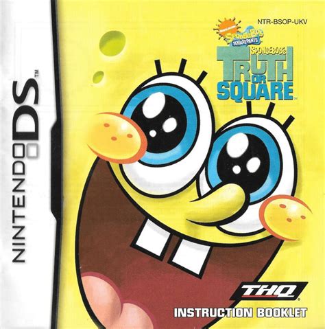 Spongebob truth or square playthrough part 1 introduction. SpongeBob's Truth or Square (2009) Nintendo DS box cover art - MobyGames
