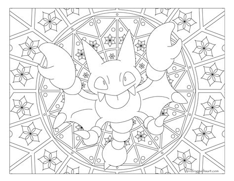 #207 Gligar Pokemon Coloring Page · Windingpathsart.com