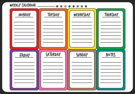Free Weekly Schedules For Word 18 Templates Weekly Calendar For Work