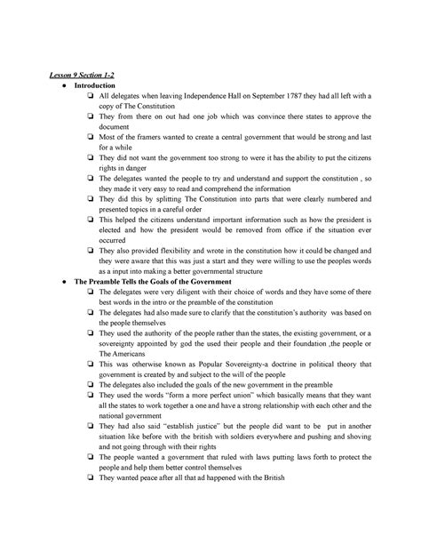 Lesson 9 Section 1-2 - Lesson 9 Section 1- Introduction All delegates