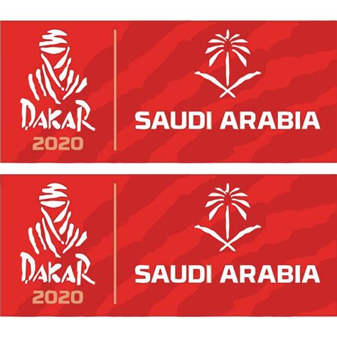 2x Dakar 2020 Stickers Decals Decalshouse