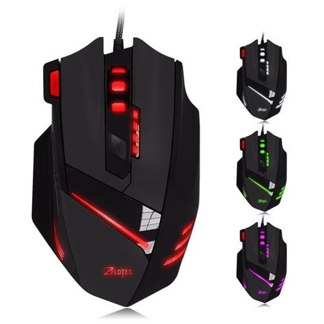 Zelotes T60 7200dpi 7 Buttons Computer Mouse Optical Usb