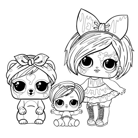 Baby Sister Lol Doll Coloring Pages Coloring Pages