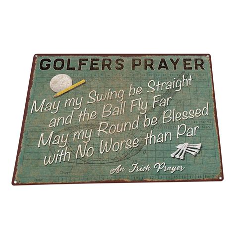 Trinx Golfers Prayer On Metal Print Wayfair