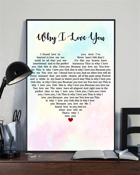 Major Why I Love You Song Poster Canvas Major Music Album Etsy
