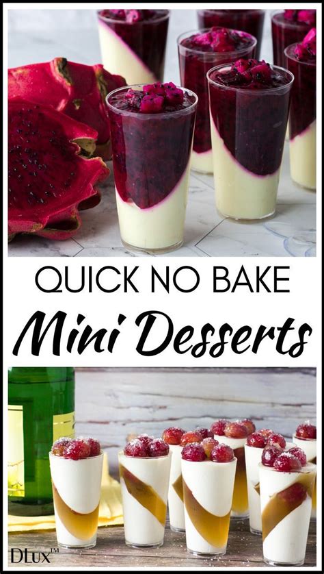 Quick No Bake Mini Desserts Dessert Shooters Recipes Dessert Cups