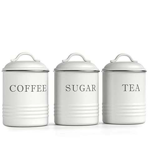 Best White Farmhouse Canister Set Add Rustic Charm To Your Kitchen