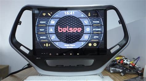 Belsee 101 Screen Radio Android 90 Gps Navigation Nav Jeep Cherokee