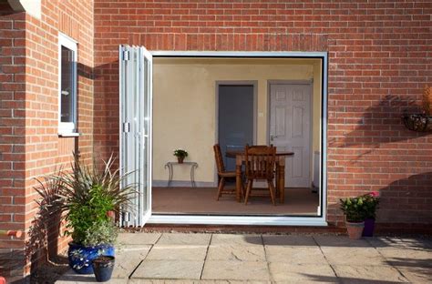 There are two hinged sliding door /folding door options; Residential Doors - Bi Fold Doors | Scanda