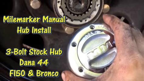 Milemarker Manual Locking Hub Install - 80 - 96 F150 ...