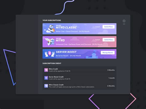Subscription Ui By Karen Dessire For Discord On Dribbble