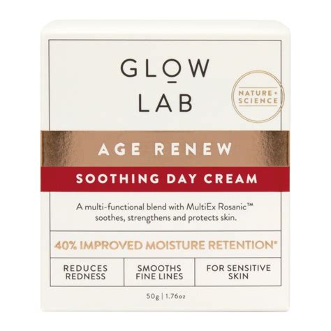 Glow Lab Age Renew Soothing Day Cream 50g Big W