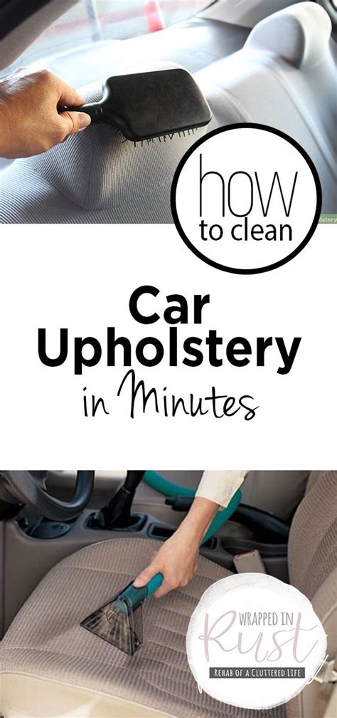 Begin making your diy upholstery cleaner by combining water, laundry detergent, and vinegar in a large bowl or bucket. How to Clean Car Upholstery in Minutes | Cleaning car upholstery, Car upholstery cleaner diy ...