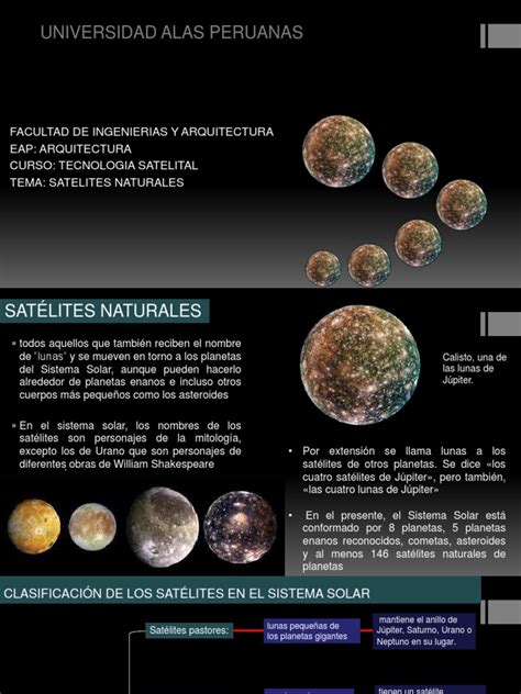 Satelites Naturales Satélite Natural Planetas Exteriores