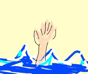 Hand Reaching Out Of Water Drawing at GetDrawings.com | Free for