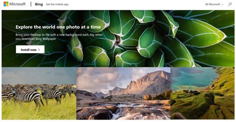 New Bing Wallpaper App Lets You Set Bings Every Day Pictures As Your